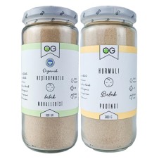 ORGANİK KEÇİBOYNUZLU BEBEK MUHALLEBİSİ VE HURMALI BEBEK PUDİNGİ SETİ