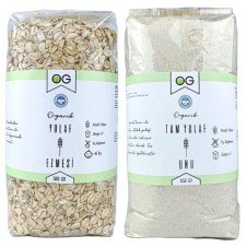 ORGANİK YULAF EZMESİ VE ORGANİK YULAF UNU SETİ