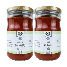 ORGANİK DOMATES SALÇASI-ORGANİK BİBER SALÇASI 2'Lİ SET