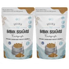 2'li Organik Keçiboynuzlu Bebek Bisküvi Tozu Seti