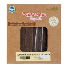 Organik Tam Buğday Lazanya 500 Gr