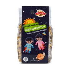 Organik Minik Astronotlar Ispanak-Siyah Havuç-Balkabağı Makarna 250 Gr