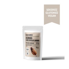 Şekersiz Çikolata Kaplı Badem 50 Gr