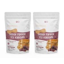 2'li Hurma Tozlu Bebek Pankek Toz Karışımı 300 Gr +8 Ay