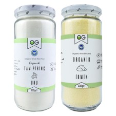 ORGANİK TAM PİRİNÇ UNU VE ORGANİK İRMİK SETİ