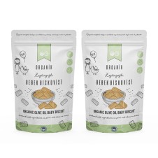 2'li Organik Bebek Bisküvisi 2x300 Gr +6 Ay