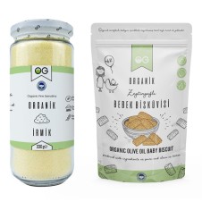 ORGANİK İRMİK VE ORGANİK BEBEK BİSKÜVİSİ SETİ