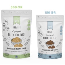 2'Lİ ORGANİK KEÇİBOYNUZLU VE ZEYTİNYAĞLI BEBEK BİSKÜVİ SETİ