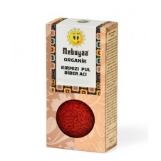 Organik Kırmızı Pul Biber Acı 50 Gr