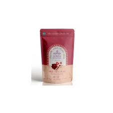 Fındık ve Çilek Dolgulu Organik Sütlü Çikolata 85 Gr