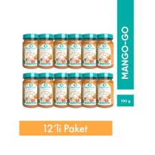 12'li Organik Ek Gıda Mango-Go 100 G (Meyve-Sebze Püresi)