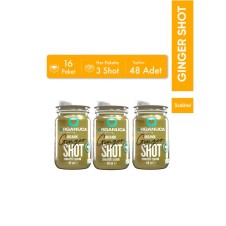Avantajlı 16 Paket 3’lü Organik Zencefilli İçecek Ginger Shot 60 Ml- 48 Adet