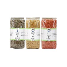 3’lü Organik Mercimek Çeşitleri Seti