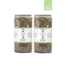 2’li Organik Yeşil Mercimek 800 Gr