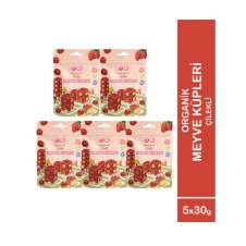 OG 5'li Organik Çilekli Meyve Küpleri (5 x 30 Gr) 