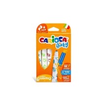 Carioca Jumbo Bebek Süper Yıkanabilir Keçeli Boya Kalemi 6'lı +2 Yaş