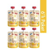 6'lı Banana Lama Organik Meyve Püresi 110 Gr
