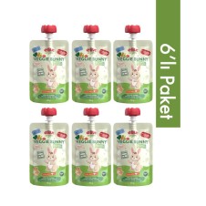 6'lı Veggie Bunny Organik Karışık Meyve ve Sebze Püresi 110 Gr