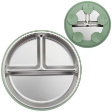 Myra Shop Çelik Bebek Mama Tabağı (Yeşil)